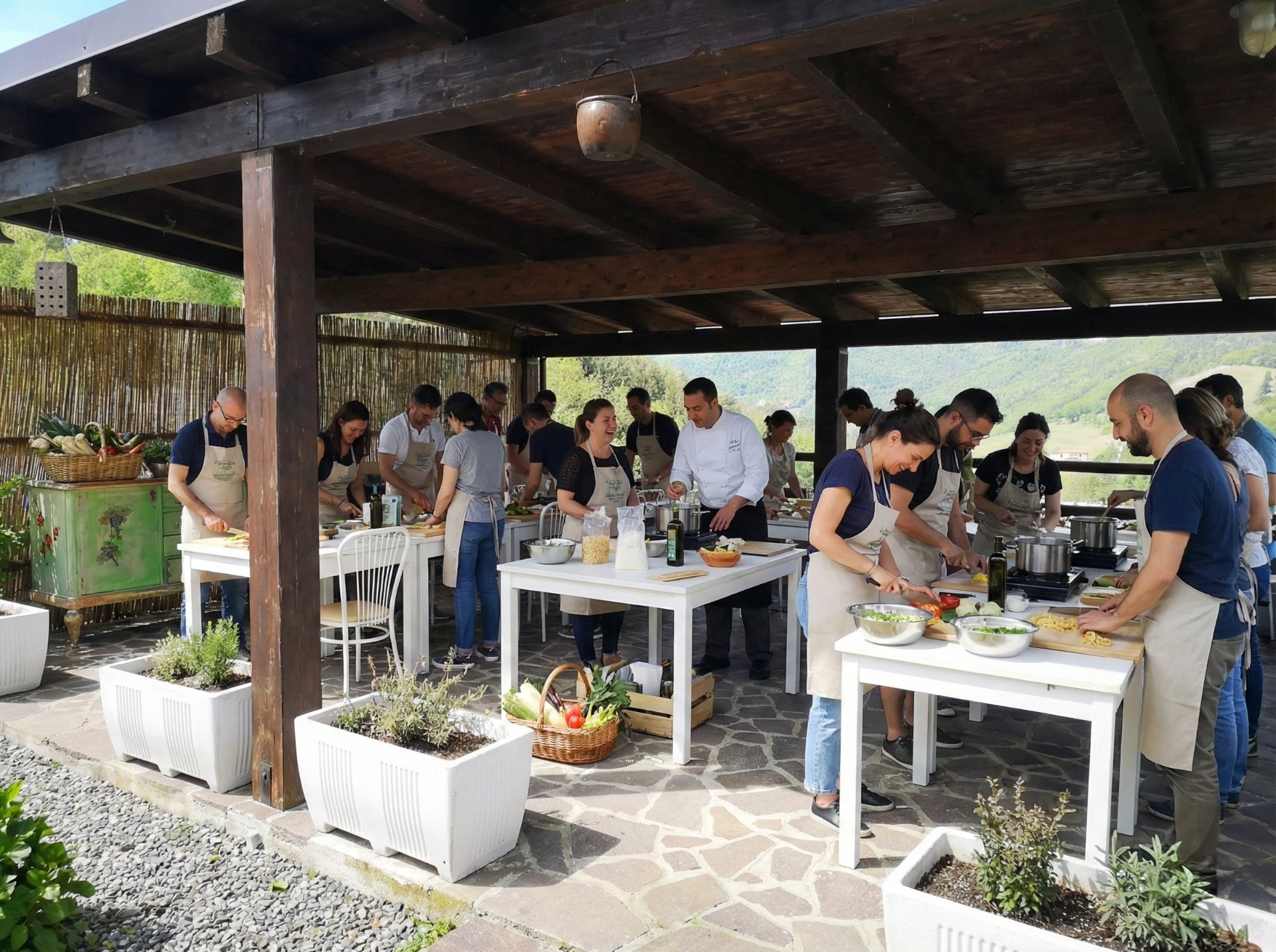 Corso di cucina per team building